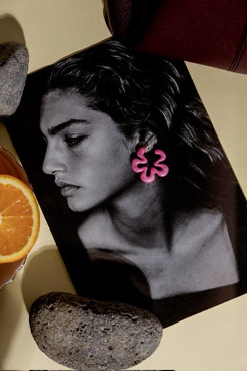 Bahama Bloom Pink Earrings