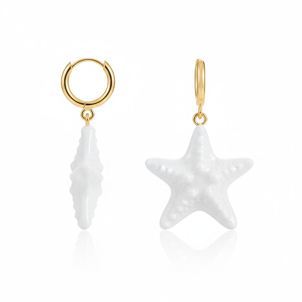 Mini Starfish Earrings