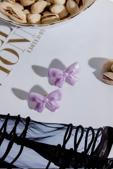 Lavender Ribbons Earrings