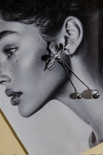 Flower Balls Earrings