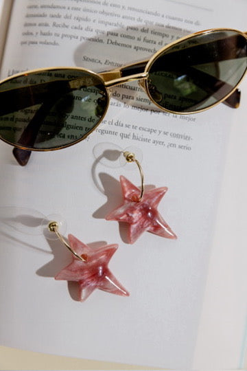 Red Rock Star Earrings