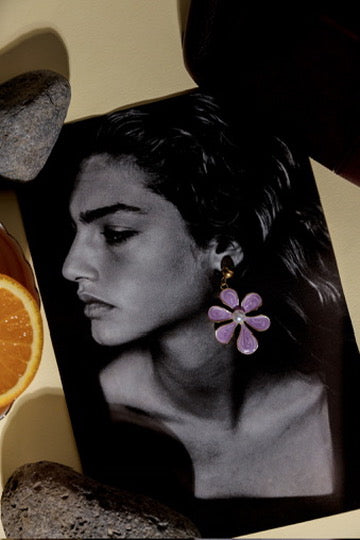 Flower Power Lavanda Earrings