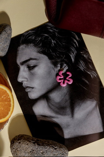 Bahama Bloom Pink Earrings