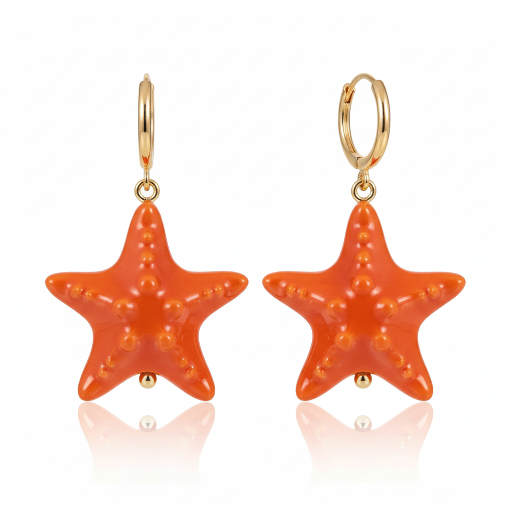 Mini Starfish Earrings